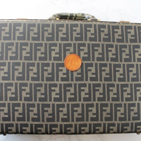 Rare Vintage Fendi FF Zucca Pattern Briefcase Bag - Picture 7 of 9